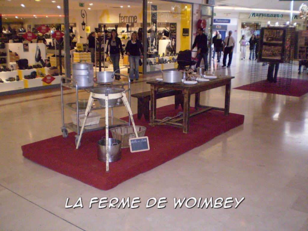 exposition école d'autrefois, la cantine de l'école d'autrefois, animation en galerie marchande